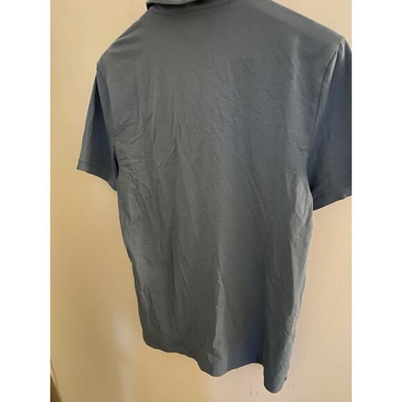 H&M Men's Blue Short Sleeve Slim Fit Polo Shirt Size M - Picture 3 of 3